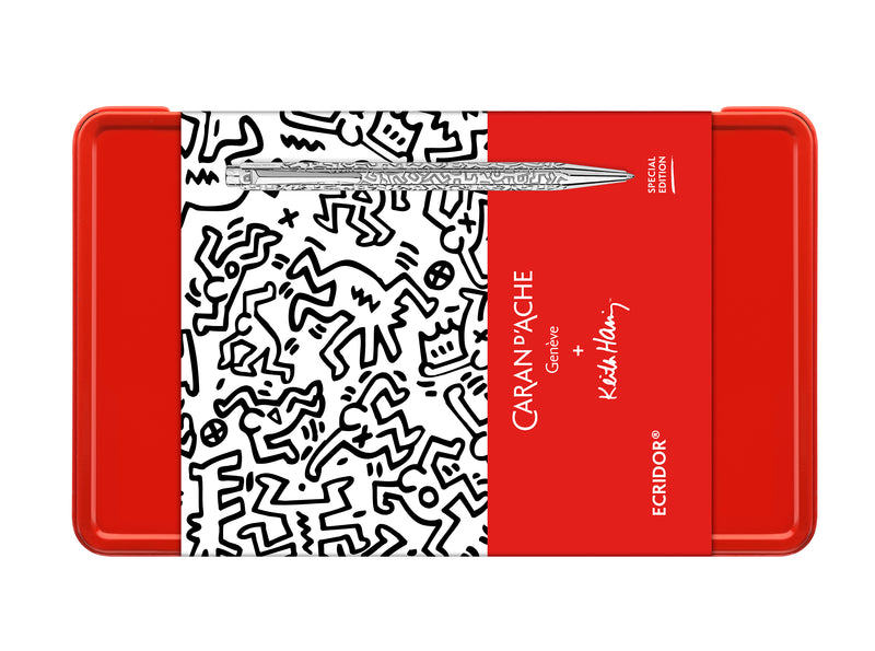 Set Bolígrafo ECRIDOR™ KEITH HARING + estuche de piel - Edición Especial
