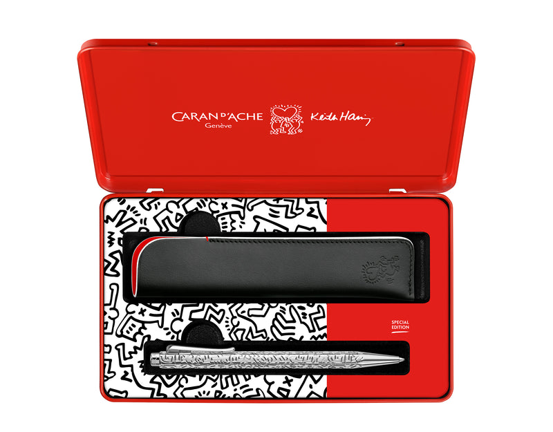 Set Bolígrafo ECRIDOR™ KEITH HARING + estuche de piel - Edición Especial