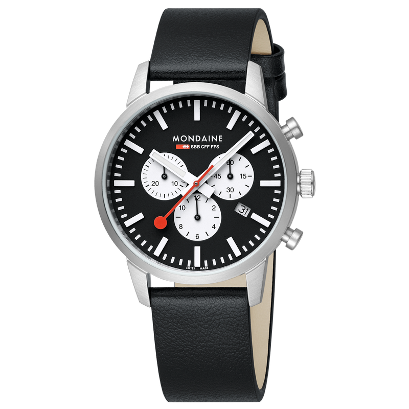 NEO, CUERO VEGAN DE UVA, color NEGRO, 41 MM.