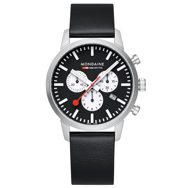 NEO, CUERO VEGAN DE UVA, color NEGRO, 41 MM.