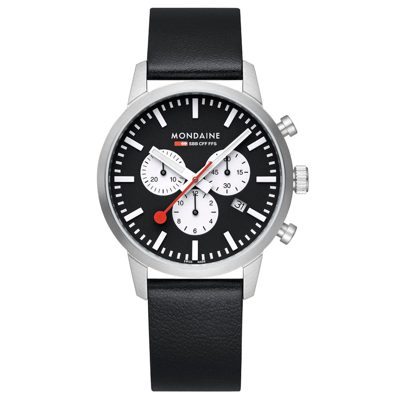 NEO, CUERO VEGAN DE UVA, color NEGRO, 41 MM.