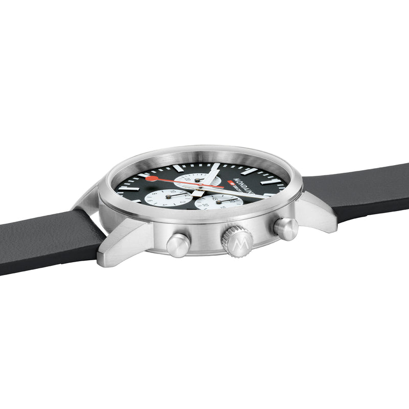NEO, CUERO VEGAN DE UVA, color NEGRO, 41 MM.